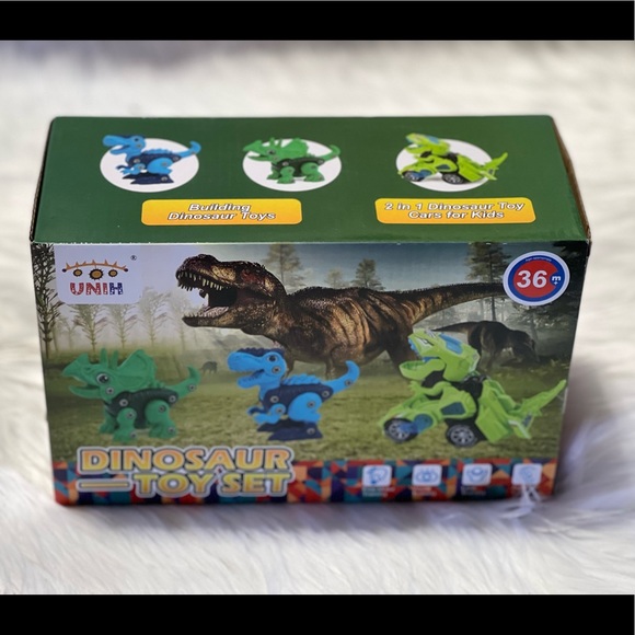 New sealed Dinosaur Toys, Transforming Dinosaur LED Car with Light and Music - Picture 11 of 11